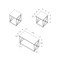 Monarch Specialties Table Set, 3pcs Set, Coffee, End, Side, Accent, Living Room, Metal, Laminate, Black Marble Look I 7954P - alternate 3